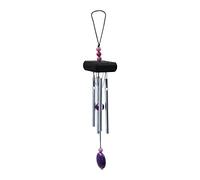 Yitexin Petit carillon éolien, carillon d'extérieur en aluminium avec tons mélodiques doux, carillon de jardin, pour cour, porche, décoration d'intérieur (noir), 26,9 x 4,1 cm