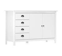 YITHOPI Buffet Hill Range - Armoire de rangement multi-usages - Pour chambre à coucher, salon, cuisine - 130 x 40 x 80 cm - En pin massif