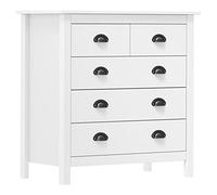 YITHOPI Buffet Hill Range blanc, commode, buffet de cuisine, armoire multifonction, pour chambre à coucher, couloir, salon, cuisine, 79 x 40 x 80 cm, bois massif de pin