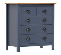 YITHOPI Buffet Hill Range gris, commode, buffet de cuisine, armoire multifonction, pour chambre à coucher, couloir, salon, cuisine, 79 x 40 x 80 cm, bois massif de pin