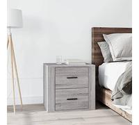 YITHOPI Vitrine de salle de bain - Meuble haut - Table de chevet - Gris sonoma - 50 x 39 x 47 cm