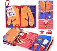 Yitical Jouet Bebe 1 an Montessori Livre Busy Board, Quiet Book Jouet Enfant 1 an, Motricité Fine Jeux 12 18 Mois, Tissu Doux Apprentissage Précoce Compétences, Cadeau Garçons Et Filles 2 3 an