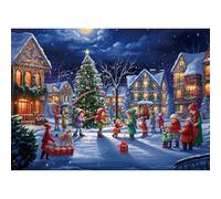 Yiting Puzzle 1000 Pièces Adultes, Noël/Lac de canoë Darrell Bush/Fleurs Arc-en-Ciel/Fleurs et Oiseaux/Colibris Puzzles pour Adultes Défi Jouets Puzzles pour Enfants 70x50cm