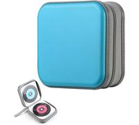 Yitobici Sac CD, sac de rangement pour CD et DVD, sac de rangement CD pour la maison et la voiture, peut contenir 40 disques, bleu ciel.