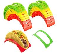 Yitobici Support à Tacos, coquilles à Tacos, Support de Coquille à Tacos en Plastique Dur, Support à Tacos, pour Restaurant, Maison, Paquet de 12 Supports à Tacos