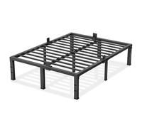 Yitong Angel Cadre de lit California King Size, 35,6 cm de haut, 1587,6 kg, base de matelas en métal robuste avec support à lattes en acier, pas besoin de sommier tapissier, sans bruit, antidérapant