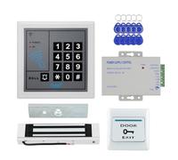 YiToo K1 Kit Contrôle d'Accès Tuya - Serrure Magnétique 180 kg | Tuya + Carte RFID + Code, 1000 utilisateurs, Alim 12V, Bouton sortie, 10 porte-clés ID - Bureau, Maison, Appartement