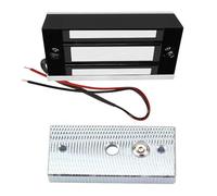 YiToo Verrou magnétique électrique 60 kg Contrôle d'accès Serrure de porte électronique en métal DC 12 V Type NC pour système de sécurité porte simple