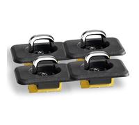 YIUIY Ancrages d'arrimage rétractables pour paroi latérale de Camion compatibles avec F150 Super Duty Silverado Sierra Ram 1995-2018 (4 Ensembles)