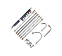 YIUPEDRFG Accessoires pour Nettoyeur Haute Pression avec 6 Embouts de buse, 4 tiges, Connexion, rallonge Facile pour Nettoyeur Haute Pression 4 000 PSI, 25 Outils de Nettoyage gouttières
