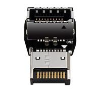 YIUPEDRFG Adaptateur USB 1 en façade, Type E, Format Compact, coude à 90°, Conversion Facile et Pratique. Coude de Direction à 90° avec Interface de Type E.