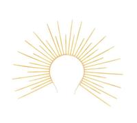 YIUPEDRFG Bandeau halo divin pour Halloween - Accessoire de cheveux créatif, léger et confortable - Idéal pour les déguisements, le cosplay et les soirées à thème, Or, 42 x 32 cm