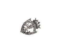 YIUPEDRFG Broche légère, accessoire de mode masculine, badge vintage, lion rétro, élégante, pour un style sans effort, badge de revers, broche animal tendance, portable et durable, Argent