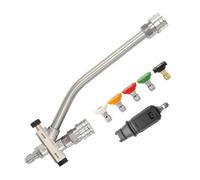 YIUPEDRFG Buses Doubles pour Nettoyeur Haute Pression à Connexion de 1/4 po avec Double Valve, Accessoire pour Nettoyeur Haute Pression à Double Embout, buse de pulvérisation résistance