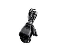 YIUPEDRFG Câble Adaptateur IEC 320 C14 vers C7, 10 A, 110 V/250 V, Section des câbles : 2 x 75 mm², Isolation cuivre, Certification : PC, Ordinateur, PDU, UPS, éclairage DJ et scène, DMX