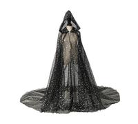 YIUPEDRFG Cape à capuche avec longue traîne, idéale pour les soirées cosplay et les magiciens. Tissu doux et lavable. Robe de mariée avec longue traîne pour adultes.