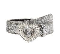 YIUPEDRFG Ceinture en forme de cœur avec boucle diamant, ceinture ajustable, convient à toutes les tailles, idéale pour les fashionistas et influenceuses. strass en forme de cœur,