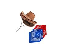 YIUPEDRFG Chapeau De Costume Gentleman Lady Jazz Hat Décor À Large Bord Pour Les Festivals Anniversaires Fêtes Et Occasions Spéciales Western Cowboy Adultes Femmes Hommes Cowgirl