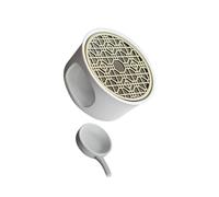 YIUPEDRFG Chauffe-théière en céramique Polyvalent, idéal pour Le café et Le thé au Lait, Camping, la randonnée, Jardin, Grill yakitori, Barbecue de Table et Les réchauds à thé, Blanc