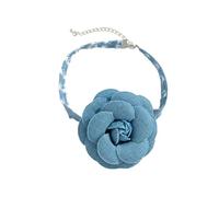 YIUPEDRFG Collier ras-de-cou fleuri pour femme, accessoire de mode : grande fleur magnifique pour les fêtes et les occasions spéciales, fiançailles, Halloween, bijoux de style vintage avec breloques.