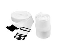 YIUPEDRFG Connecteur de Matelas, Pont de lit Ajustable, Combine Facilement Deux Lits Jumeaux grâce à Une Sangle antidérapante pour Un Sommeil Confortable, Blanc, 195 x 25 cm