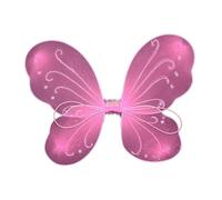 YIUPEDRFG Costume de fée Papillon coloré pour Enfants, Accessoires de Cosplay pour Mariages, carnavals et Spectacles sur scène, déguisement d'aile fée Cosplay, déguisement Carnaval, Rose, 35 x 42 cm