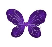 YIUPEDRFG Costume de fée Papillon coloré pour Enfants, Accessoires de Cosplay pour Mariages, carnavals et Spectacles sur scène, déguisement d'aile fée Cosplay, déguisement Carnaval, Violet, 35x42cm
