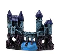 YIUPEDRFG Décorations pour Aquarium : château médiéval. Résine Durable pour Reptiles. Transforme Votre Aquarium en Un Havre Magique. Accessoires de décoration pour Aquariums d'eau de mer, StyleB