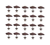YIUPEDRFG Ensemble de 20 Mini parasols à Quatre Coins colorés pour décorer Une Table de Sable et créer Une Ambiance ludique en extérieur.