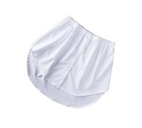 YIUPEDRFG Extensions de chemise Fausse Queue Chemisier Irrégulier Détachable Ourlet Décontracté Bas Balayage Vêtement Ourlet Blanc L, blanche, XL