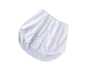 YIUPEDRFG Extensions de chemise Fausse Queue Chemisier Irrégulier Détachable Ourlet Décontracté Bas Balayage Vêtement Ourlet Blanc L, blanche, XL