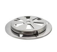 YIUPEDRFG Grille d'aération Ronde en Acier Inoxydable conçue pour Les fumoirs et Les Accessoires de Four avec Ventilation réglable.