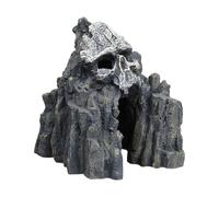 YIUPEDRFG Grotte en résine de Roche pour Poissons, décoration de Terrarium pour Aquarium offrant Un Refuge sûr pour aux Poissons. Ornement d'aquarium en Forme crâne Montagne. Grotte pour Reptiles.
