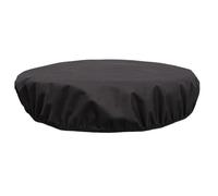 YIUPEDRFG Housse de imperméable Noire pour Ultra-résistante pour Table de feu Ronde, Contre la poussière, la Pluie et Le Vent, Couverture intégrale, résistante pour aux déchirures.