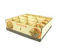 YIUPEDRFG Labyrinthe-Tunnel en Bois Durable pour Hamsters, idéal pour Les Petits Animaux Actifs et en pour Bonne santé. Maison Bois pour Petits Animaux de Compagnie, 20.8 x 19.8 x 6 cm