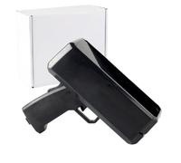 YIUPEDRFG Le pistolet à billets, un pistolet automatique qui tire de vrais billets, il fonctionne, il fait la fête, Noir