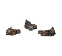 YIUPEDRFG Lot de 3 pieds de jardinière en résine pour plantes d'intérieur et d'extérieur, pieds décoratifs en forme d'animaux, Lowrie 5.5 x 4 x 2.7 cm