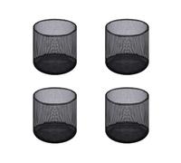 YIUPEDRFG Lot de 4 Pots de Culture Respirants et réutilisables pour Plantes Aquatiques, conteneurs Robustes pour semis de légumes, Fruits et semis, Noir, Maille Circulaire*4Pcs