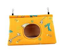 YIUPEDRFG Nichoir Suspendu en Velours avec hamac, abri Chaud pour Oiseaux en Hiver, pour Petits Oiseaux et perruches, Perroquet du Sénégal.