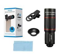 YIUPEDRFG Objectif pour téléphone avec téléobjectif Longue focale pour et Android, Objectif pour fisheye pour Appareil Photo pour téléphone ABS