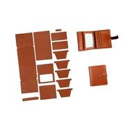 YIUPEDRFG Projet de Couture Artisanale de Sacs tissés : lancez-Vous dans la création d’Un Ensemble Portefeuille en Cuir DIY et découvrez des Fournitures et, Brun, 9.5 x 1.8 x 11 cm