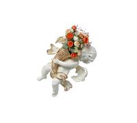 YIUPEDRFG Statue de Ren Vase à fleurs Décoration murale Cadeau Sculpture d'ange Figurine Ornement Jardinière Vase à fleurs Ren Cadeau Décoration murale 3D, Gauche, 39x30x14cm