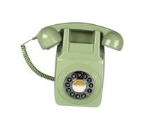 YIUPEDRFG Téléphone Fixe Filaire Style Antique, rétro, Son Clair, Objet décoratif Unique, idéal pour la Maison Le Bureau, Support Mural rétro, Style Antique Vintage, Vert, 22 x 14.5 x 9 cm