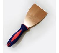 Yiustldd Couteau De Revêtement en Cuivre, Spatule en Plâtre De 3 Mm D'épaisseur avec Poignée en Caoutchouc, Grattoir À Cloisons Sèches, Déménagement en Bois, Grattoir De Papier Peint,25mm