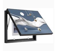 Yiustldd Flip Cover Electric Box Images décoratives - Compteur Couvre Compteur Électrique Moderne Peinture Desmontable Creative Cover Simple Compteurs,55x45cm