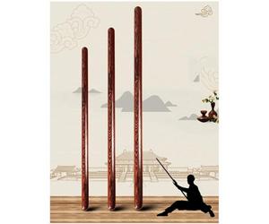 Yiustldd Règle De Tai Chi Traditionnelle Chinoise, Bâton De Tai Chi en Bois Massif, Posture De Qi Gong, Arts Martiaux, Taiji Bang Portable pour Seniors Et Débutants,130x3cm