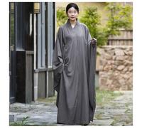 Yiustldd Robe de Moine de méditation Ample et Confortable, Robes de Moine bouddhistes Vêtements de Moine bouddhistes Robe de méditation pour Hommes et Adultes,Gris,45
