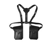 YIUWLMN Sac à bandoulière cool fabriqué en cuir synthétique dissimulé sous les aisselles Sac à bandoulière utile Portefeuille de couleur noire disponible pour homme et femme, noir, Cool