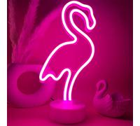 YIVIYAR Flamingo Néon rose Flamingo lumière base néon chambre à coucher Flamingo indicateur Rose néon nuit feu vif poisson chambre Bar décoration de fête