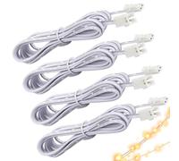 yivom 4 Rallonges LED 2 Broches de 2 M de Long, Câble de Rallonge de Ruban de LEDs, Câble de Rallonge à Prise Mini LED pour Applique et Luminaire de Cuisine